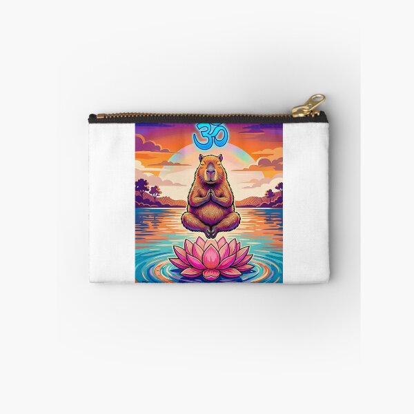 Item preview, Meditating Capybara Wall Art Print, Zen Animal Decor, Lotus Meditation Poster, Spiritual Yoga Room Printable, Colorful Mindfulness Art designed and sold by ChloeDesigns401.