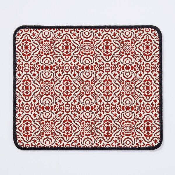Item preview, Boho Red Floral Damask Seamless Pattern Design designed and sold by pASob-dESIGN.