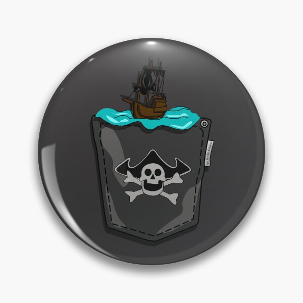 Item preview, Pocket Pirate Ship | Adventure Awaits Pocket Design designed and sold by Fun Funky Designs.