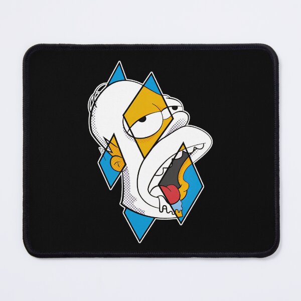 Item preview, Funny Drooling Cartoon Face Geometric Pop Art designed and sold by PosterFuel.