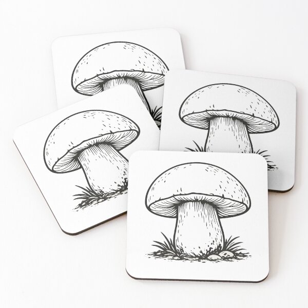 Item preview, Minimalist Porcini Mushroom Line Art | Modern Botanical Boletus Illustration T-Shirt & Sticker designed and sold by New Releases Hub.