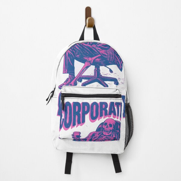 Item preview, Proud Corporate Dropout Skeleton Risograph Graphic designed and sold by dragonwolfpack.