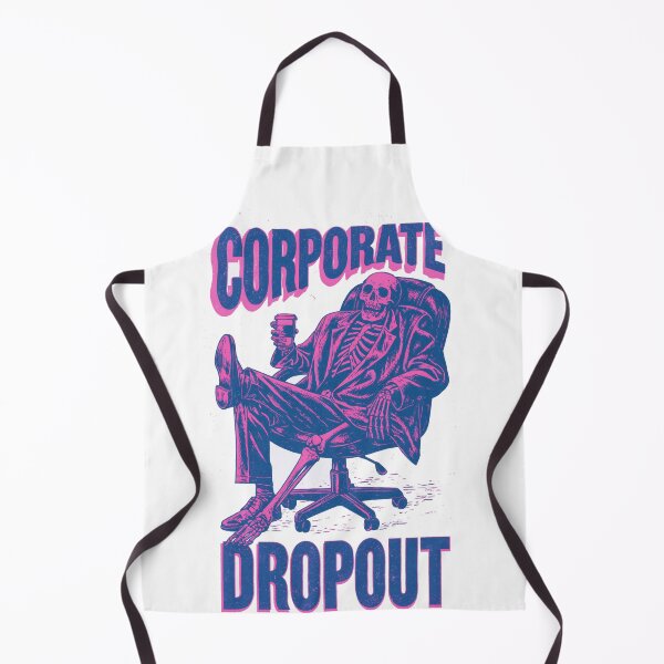 Item preview, Proud Corporate Dropout Skeleton Risograph Graphic designed and sold by dragonwolfpack.
