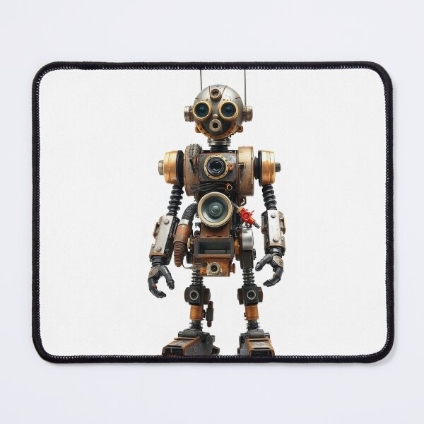 Item preview, A Robot Made From Recycled Car Parts And Scrap Met designed and sold by QuirkThreadsCo.