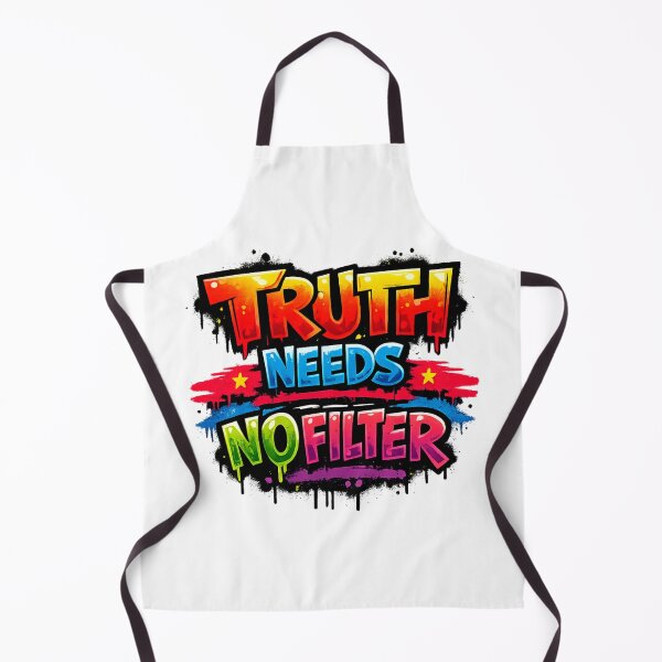 Item preview, TRUTH NEEDS NO FILTER – Colorful Street Art Typography designed and sold by UrbanStatic.