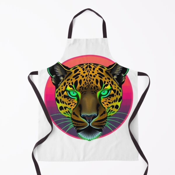 Item preview, Leopard Synthwave Neon - Modern Graphic Art T-Shir designed and sold by QuirkThreadsCo.