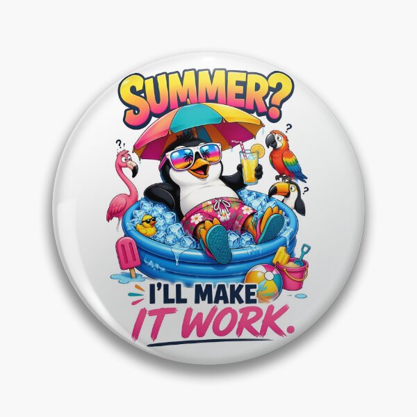 Item preview, Summer Penguin Cooling Off designed and sold by Sovereign Supply Co..