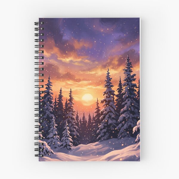Item preview, Sunset Over The Winter Forest designed and sold by 2-Of-A-Kind.