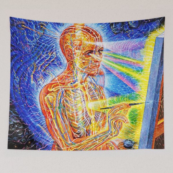 Item preview, mari menggambar karya alex grey pake tangan designed and sold by frame952.