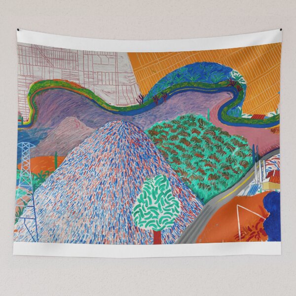 Item preview, Poster david hockney - mulholland drive the road to the studio designed and sold by valdoBEtrand.