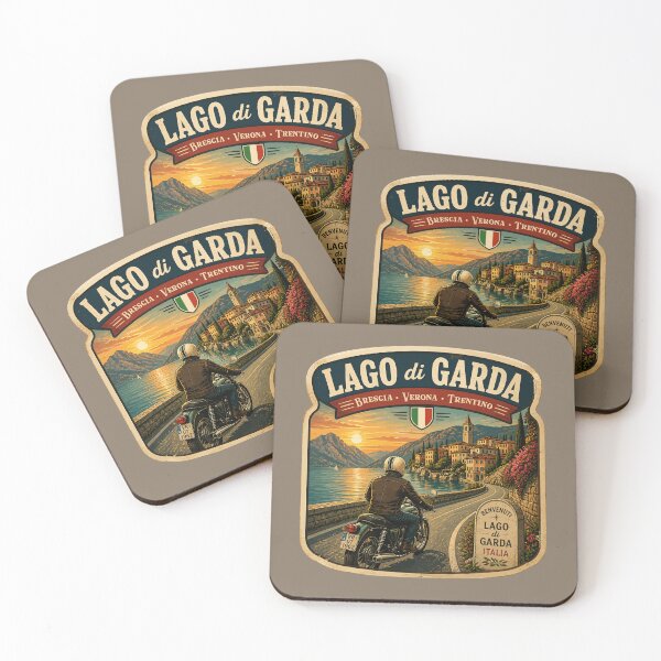 Item preview, Lago di Garda, Lake Garda Italy Motorcycle Sticker TShirt 03 designed and sold by OuterShellUK.
