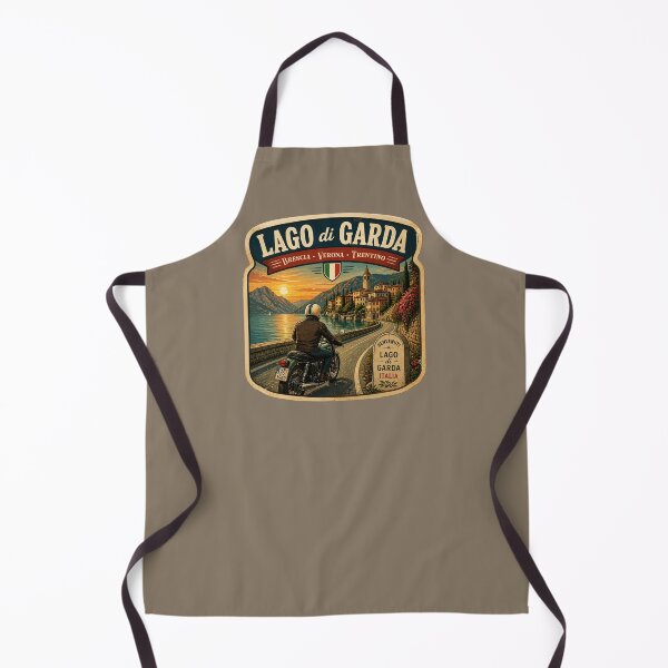 Item preview, Lago di Garda, Lake Garda Italy Motorcycle Sticker TShirt 03 designed and sold by OuterShellUK.