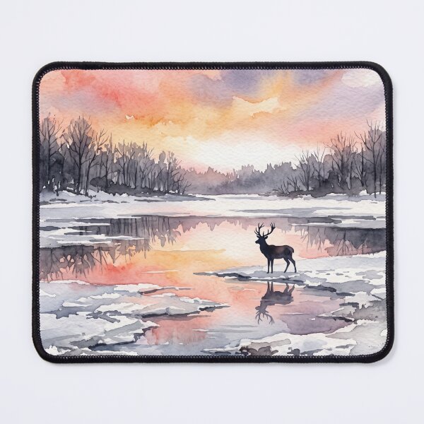 Item preview, Sunset Over The Winter Forest designed and sold by 2-Of-A-Kind.