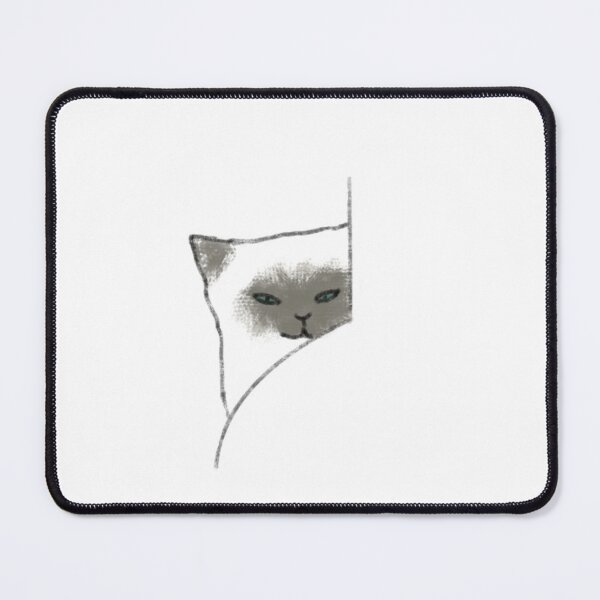 Item preview, Cute Siamese Cat Peeking From Blanket designed and sold by raun.draw.