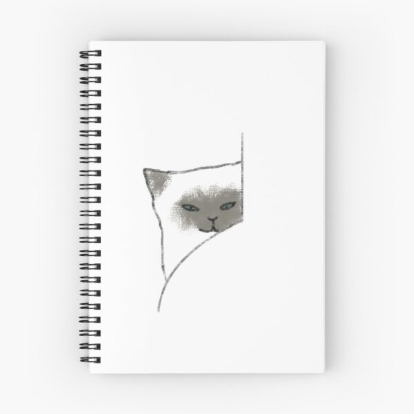 Item preview, Cute Siamese Cat Peeking From Blanket designed and sold by raun.draw.