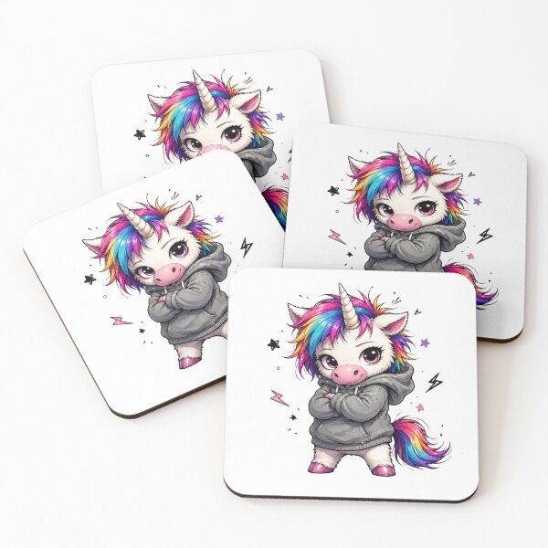 Item preview, Small Cute Dangerous Unicorn German Quote designed and sold by Tinosshop.