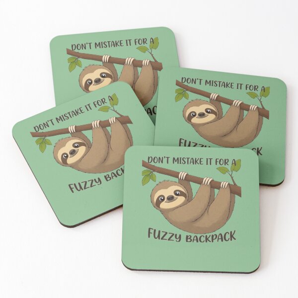 Item preview, Cute Sloth Hanging - Funny Animal Quote Not A Fuzzy Backpack designed and sold by Clean Print Goods.