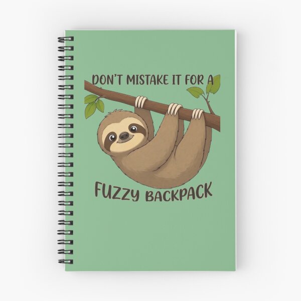 Item preview, Cute Sloth Hanging - Funny Animal Quote Not A Fuzzy Backpack designed and sold by Clean Print Goods.