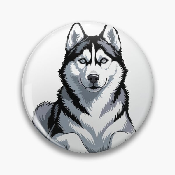 Item preview, Majestic Siberian Husky Dog Illustration designed and sold by Antony004.
