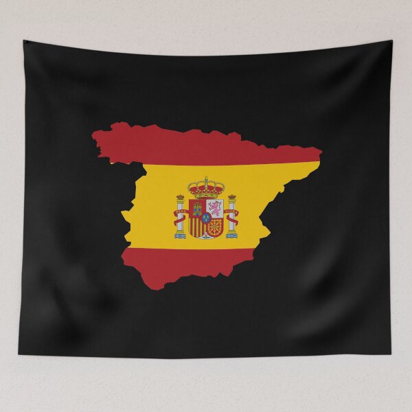Item preview, Spain Shaped Flag ES designed and sold by shitpostee.
