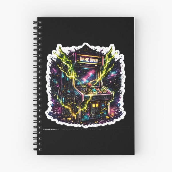 Item preview, Pixel Art Retro Arcade Cabinet with Acid Lightning Strike designed and sold by RiteshCenter .