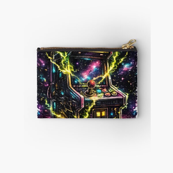 Item preview, Pixel Art Retro Arcade Cabinet with Acid Lightning Strike designed and sold by RiteshCenter .