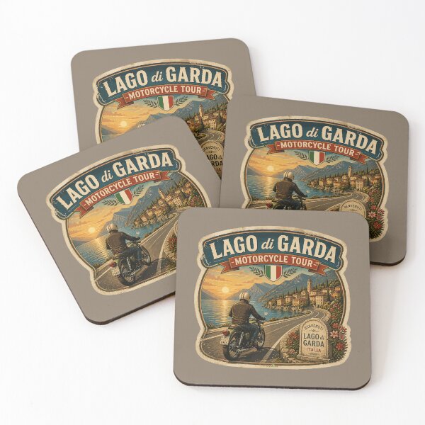 Item preview, Lago di Garda, Lake Garda Italy Motorcycle Sticker TShirt 04 designed and sold by OuterShellUK.