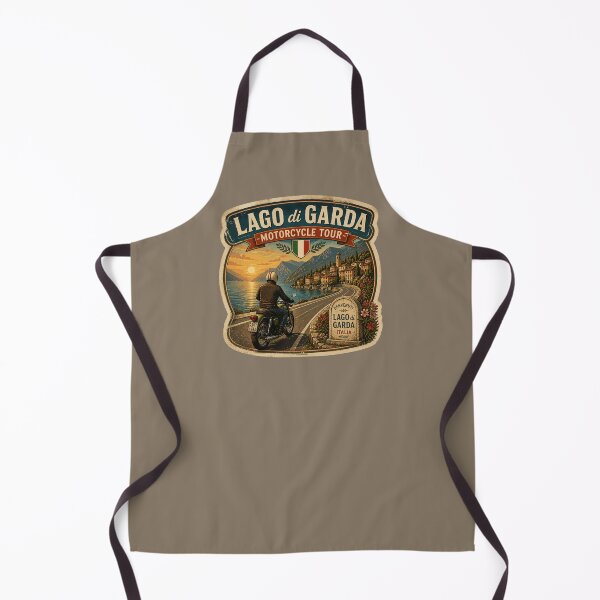 Item preview, Lago di Garda, Lake Garda Italy Motorcycle Sticker TShirt 04 designed and sold by OuterShellUK.