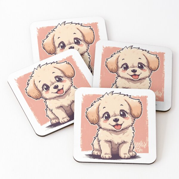 Item preview, Cute Kawaii Puppy Sticker | Adorable Cartoon Dog Illustration designed and sold by dreamz-world.