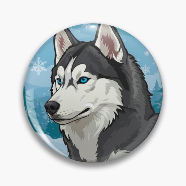 Item preview, Majestic Siberian Husky Winter Portrait designed and sold by Antony004.