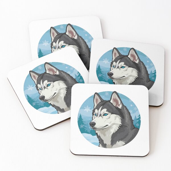 Item preview, Majestic Siberian Husky Winter Portrait designed and sold by Antony004.