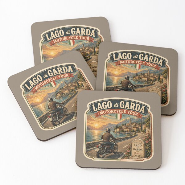 Item preview, Lago di Garda, Lake Garda Italy Motorcycle Sticker TShirt 05 designed and sold by OuterShellUK.
