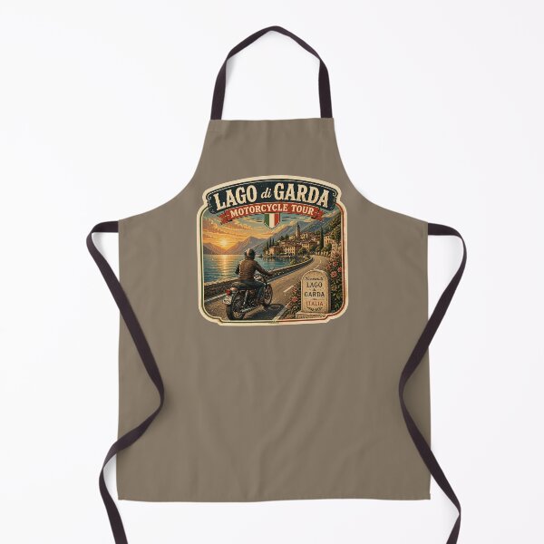 Item preview, Lago di Garda, Lake Garda Italy Motorcycle Sticker TShirt 05 designed and sold by OuterShellUK.