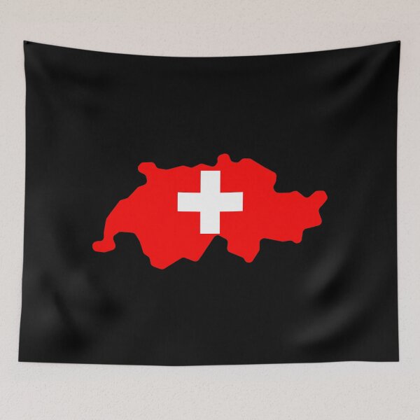 Item preview, Switzerland Shaped Flag CH designed and sold by shitpostee.