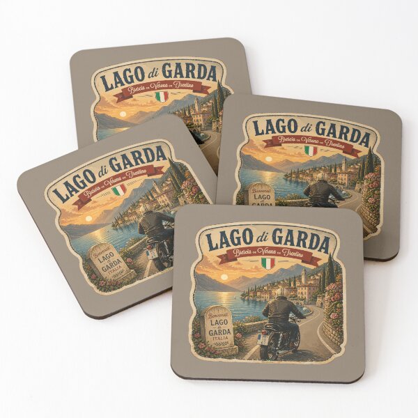 Item preview, Lago di Garda, Lake Garda Italy Motorcycle Sticker TShirt 06 designed and sold by OuterShellUK.