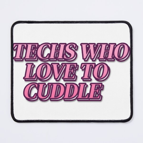 Item preview, "TECHS WHO LOVE TO CUDDLE" Retro Typography T-Shir designed and sold by QuirkThreadsCo.