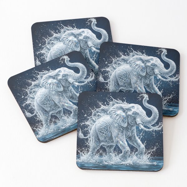 Item preview, Elefante en el agua designed and sold by vivekananda345.