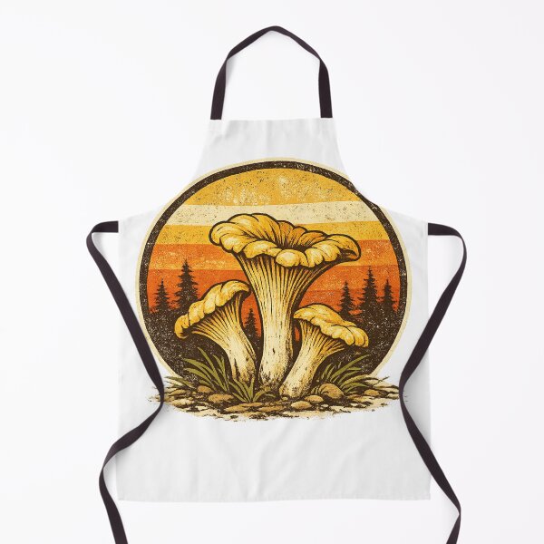 Item preview, Vintage Chanterelle Mushrooms Retro Sunset | Forest Foraging Nature T-Shirt & Sticker designed and sold by Baza-nowosci.