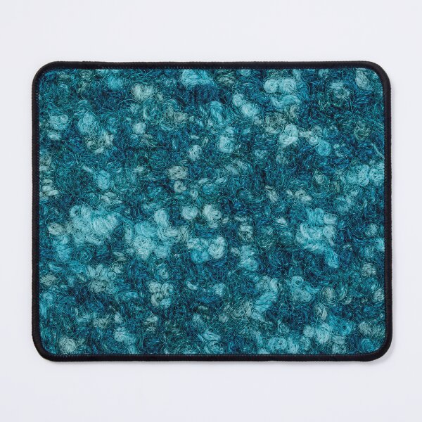Item preview, Turquoise Cyan Boucle Textile Pattern designed and sold by frumixart.