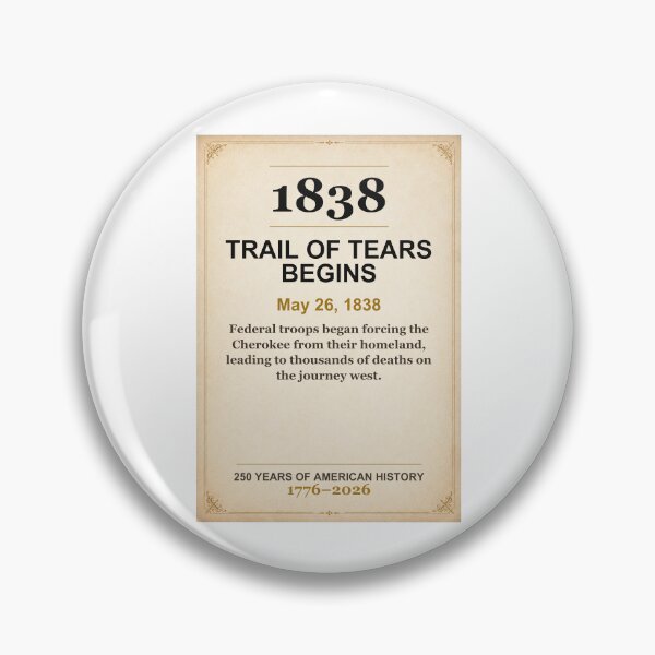 Item preview, America 250 | Trail of Tears Begins | 1838 designed and sold by ariksworld.