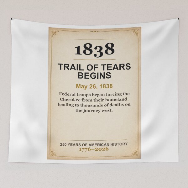 Item preview, America 250 | Trail of Tears Begins | 1838 designed and sold by ariksworld.