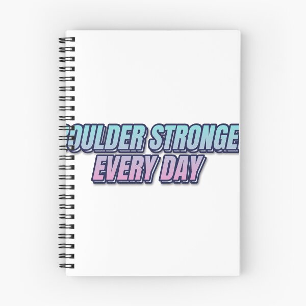 Item preview, "BOULDER STRONGER EVERY DAY" Retro Typography Stic designed and sold by QuirkThreadsCo.