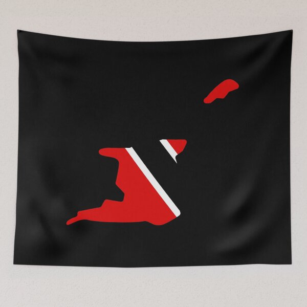 Item preview, Trinidad And Tobago Shaped Flag TT designed and sold by shitpostee.