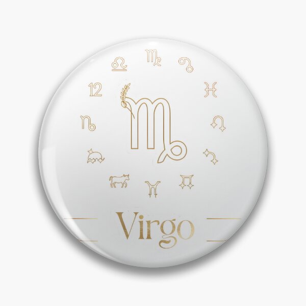 Item preview, Virgo Gold Minimal All Zodiac Signs Elegant Line Art designed and sold by Zodiac Celestial Art.
