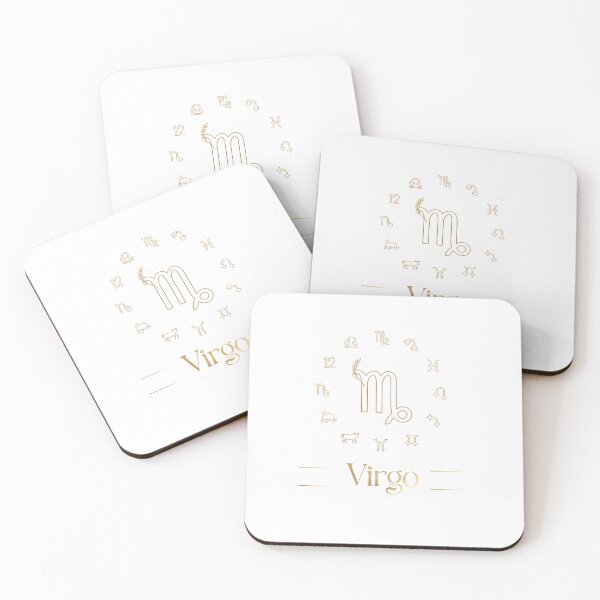 Item preview, Virgo Gold Minimal All Zodiac Signs Elegant Line Art designed and sold by Zodiac Celestial Art.