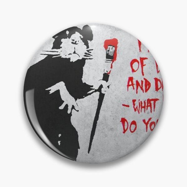 Item preview, Poster Banksy - Out Of Bed Rat Painting designed and sold by gamalielRocky.