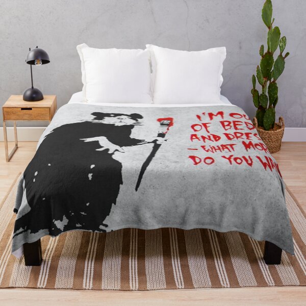 Item preview, Poster Banksy - Out Of Bed Rat Painting designed and sold by gamalielRocky.