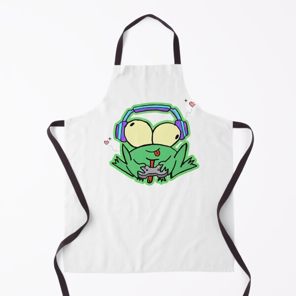 Artikelvorschau, Gamer-Frosch entworfen und verkauft von StickWithVibe.