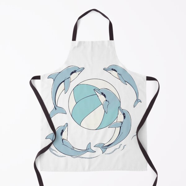 Item preview, A Group Of Dolphins Playing With A Giant Beach Bal designed and sold by QuirkThreadsCo.