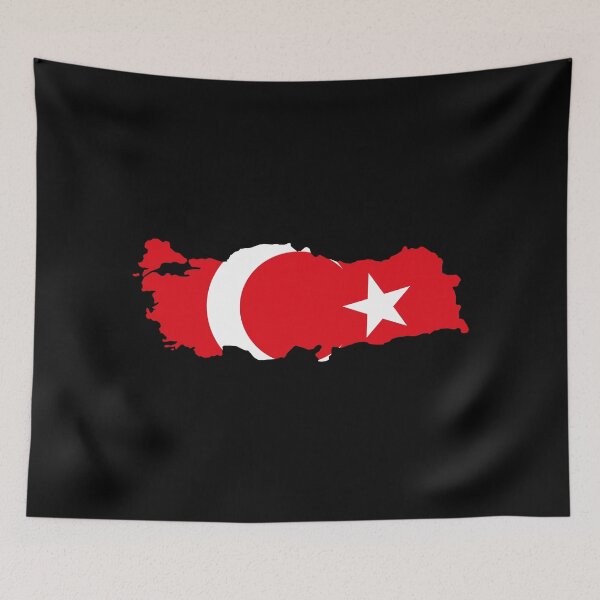 Item preview, Turkey Shaped Flag TR designed and sold by shitpostee.